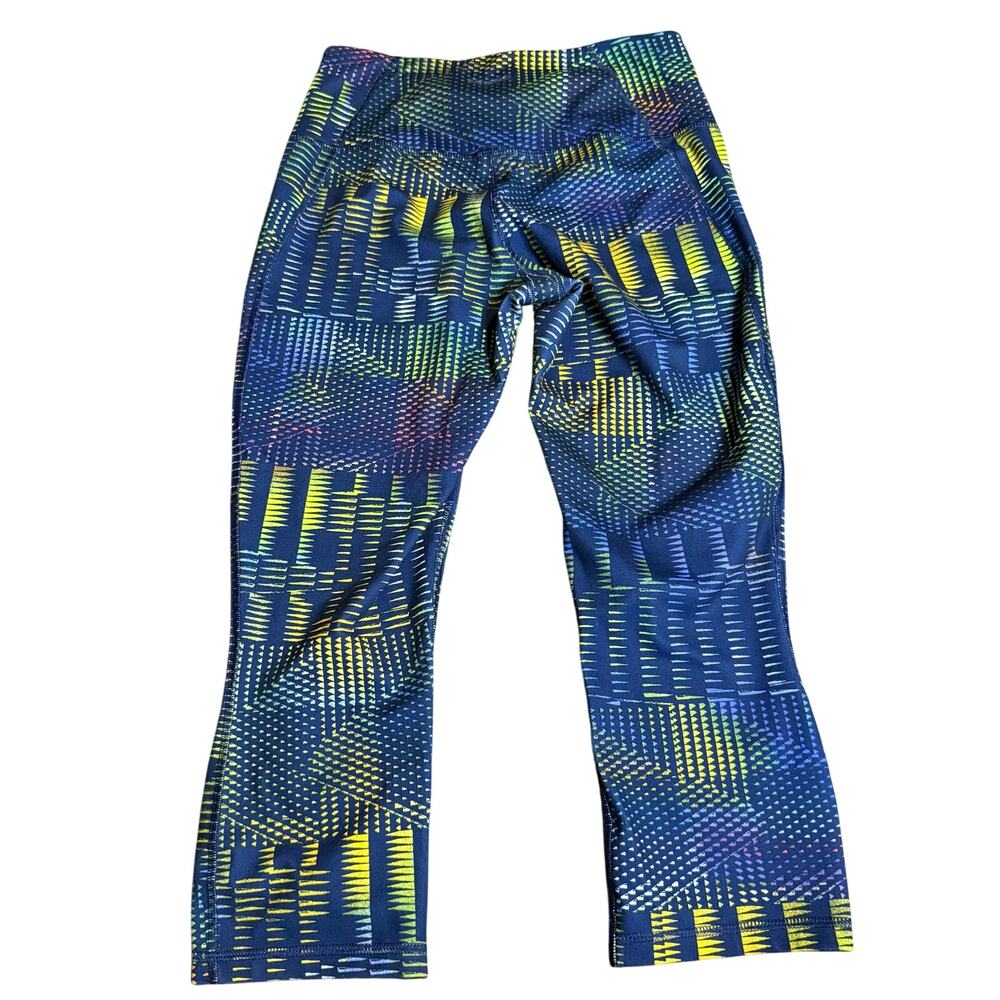 Patagonia Centered Cropped Leggings, Blue Geometric, Women's Size Small